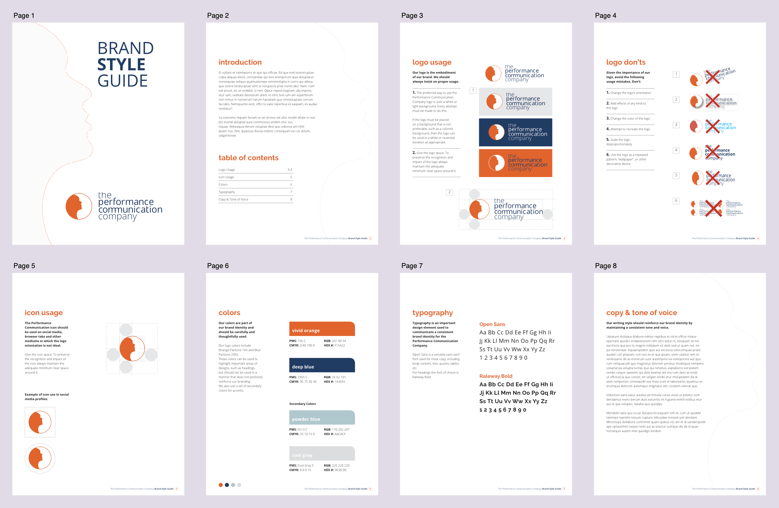 Brand Guidelines design for TPCC
