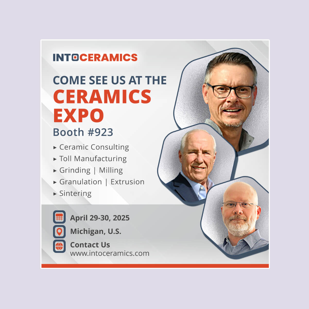 Social Media Graphic for Ceramics Expo
